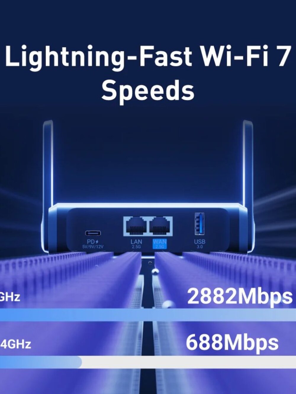 Slate 7 (GL-BE3600) Dual-band Wi-Fi 7 Travel Router - Picture 2 of 8